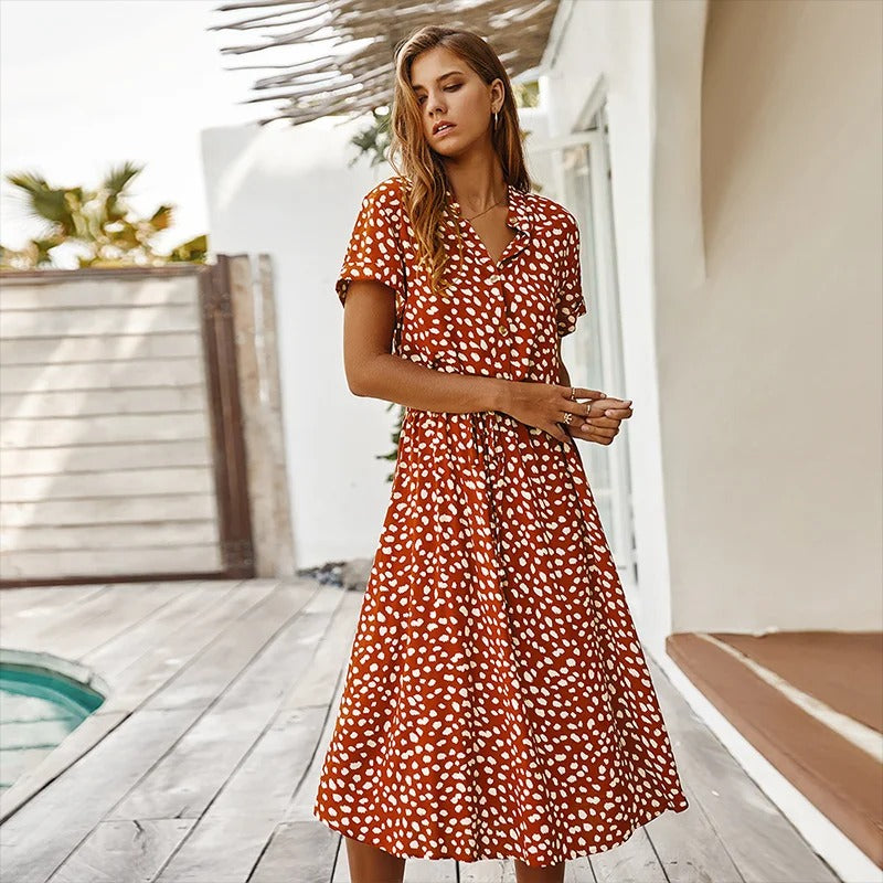 Gráinne | Bedrucktes Sommerkleid