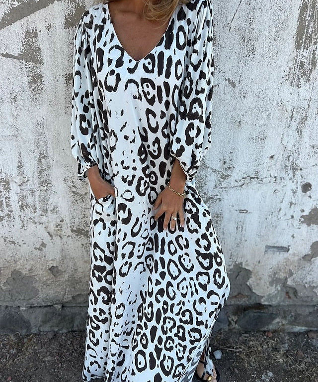 Aoibheann | Leopard Maxi Kleid
