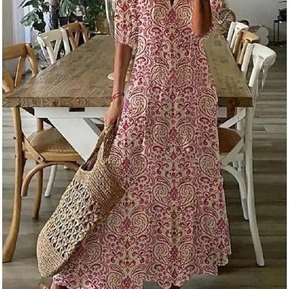 Niamh | Müheloser Boho-Stil Midi-Kleid