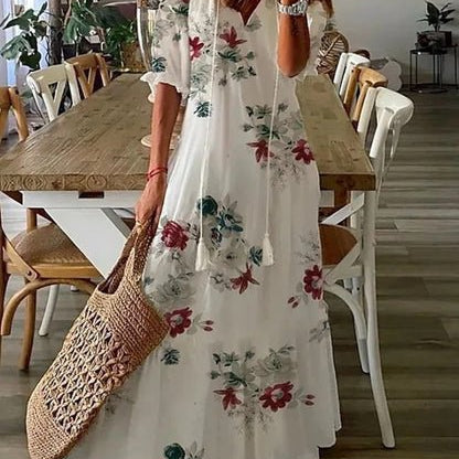 Niamh | Müheloser Boho-Stil Midi-Kleid