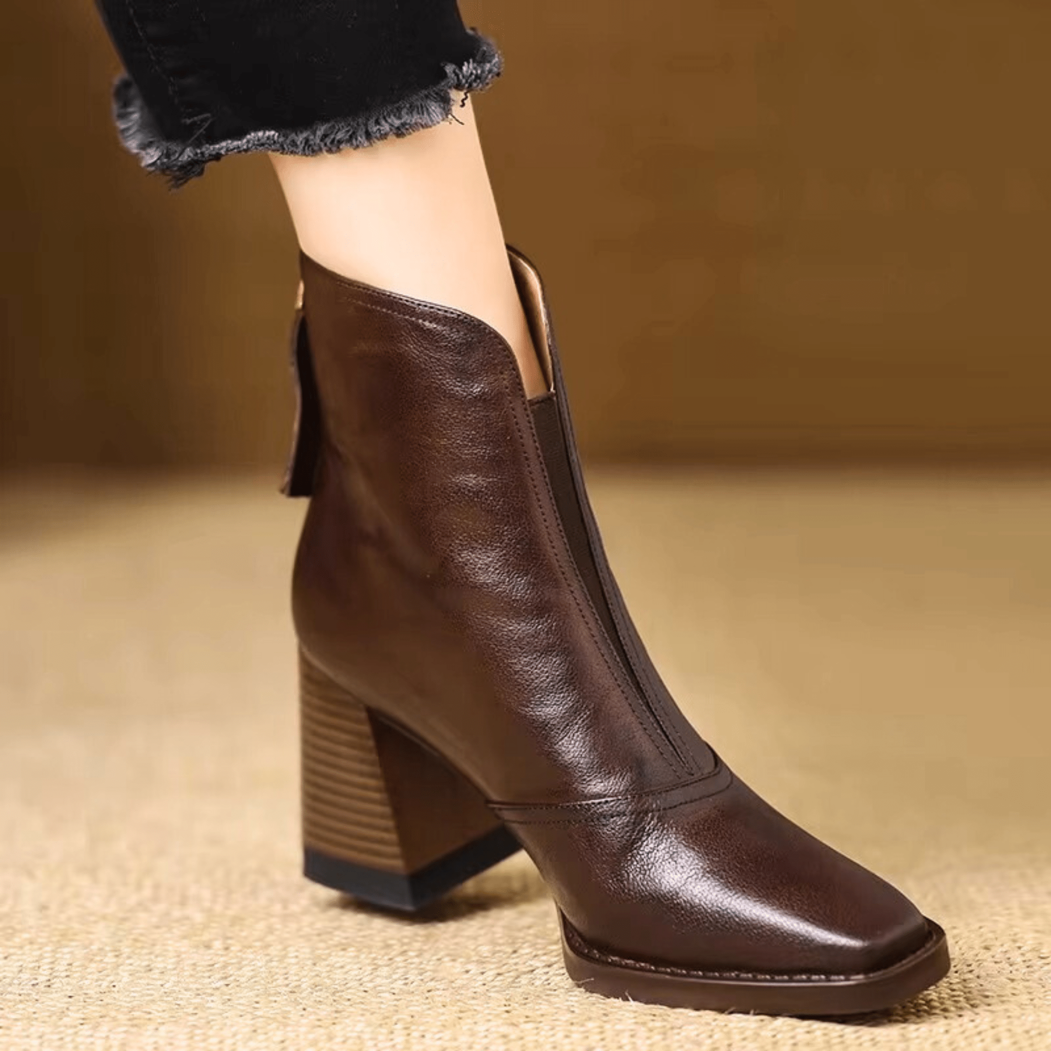 Claudia | Luxuriöse Mid-Heel Stiefeletten