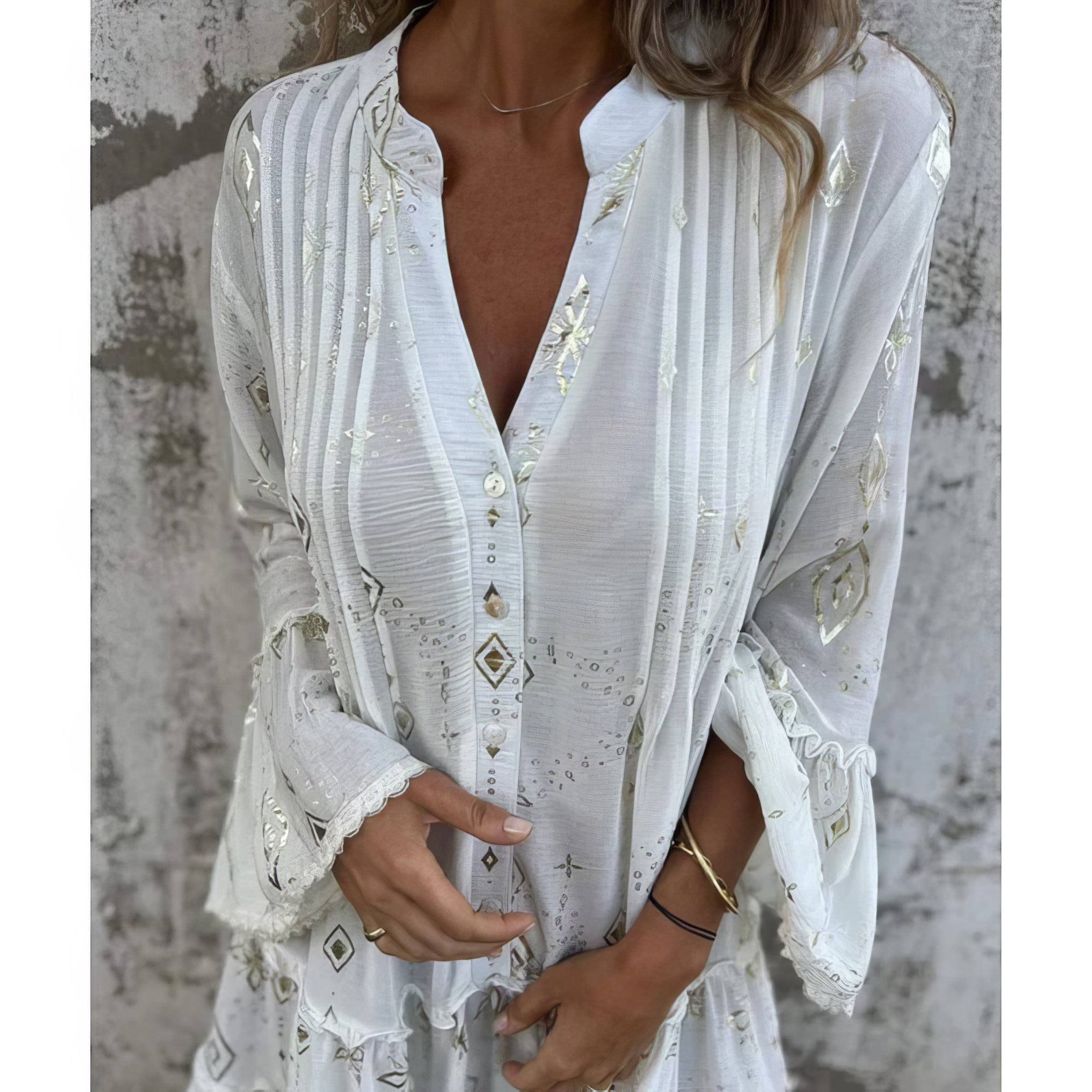 Ita | Boho Gold Kleid